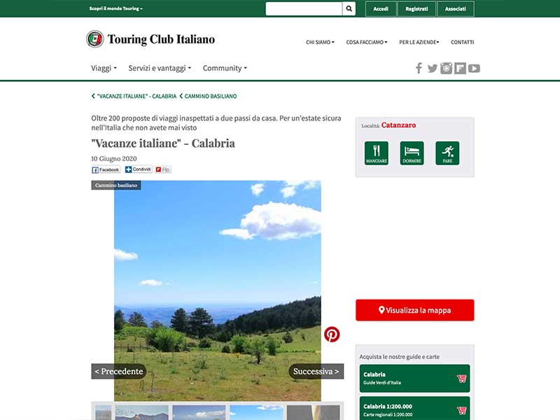 Touring Club Italiano: “Vacanze italiane” – Calabria Oltre 200 proposte di viaggi inaspettati a due passi da casa