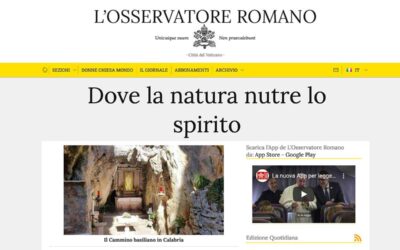 L’Osservatore Romano: Dove la natura nutre lo spirito