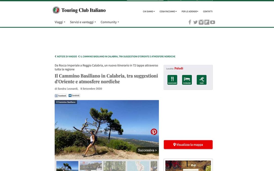 Touring Club Italiano: Il Cammino Basiliano in Calabria, tra suggestioni d’Oriente e atmosfere nordiche