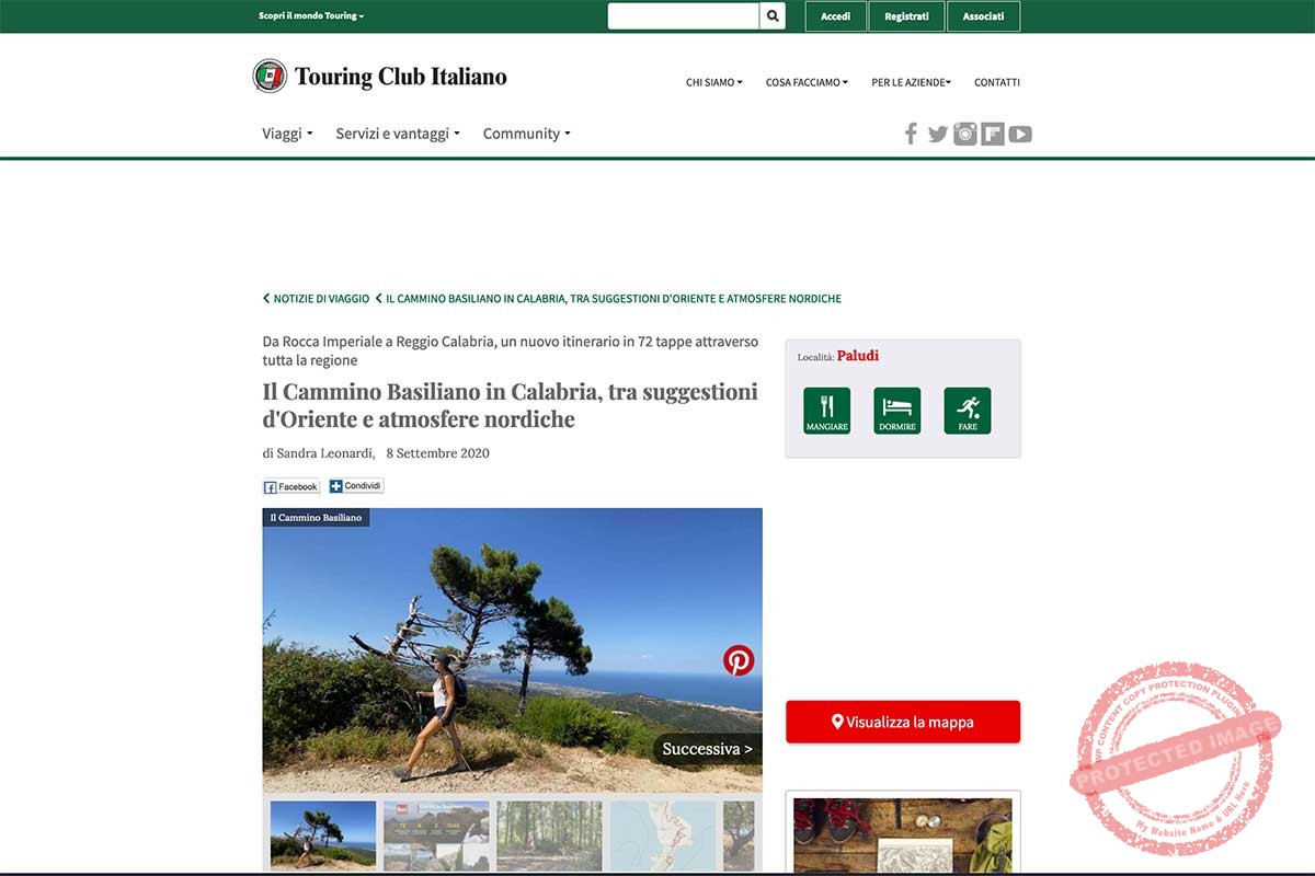 Rassegna Stampa Cammino Basiliano: Touring Club Italiano Rassegna Stampa Cammino Basiliano: Touring Club Italiano