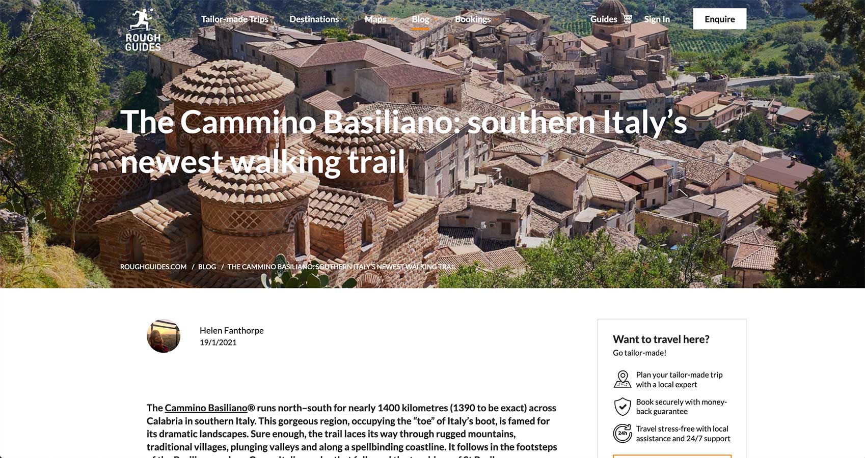 Rough Guides: The Cammino Basiliano: southern Italy’s newest walking ...