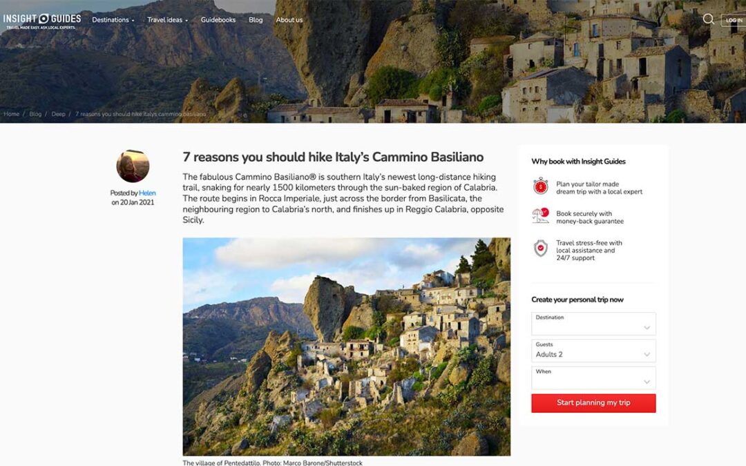 Insight Guides: 7 reasons you should hike Italy’s Cammino Basiliano