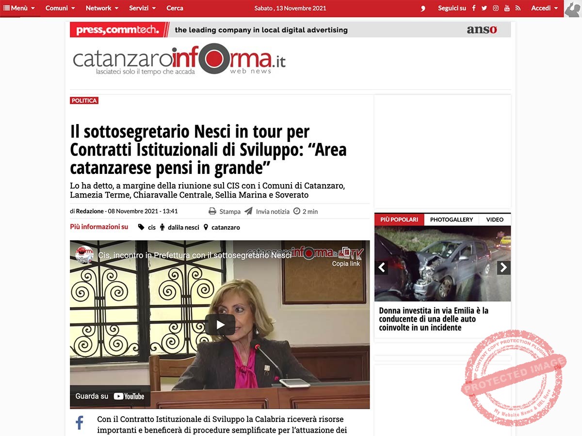 Rassegna stampa Cammino Basiliano: Catanzaro Informa Il sottosegretario Nesci in tour per Contratti Istituzionali di Sviluppo: “Area catanzarese pensi in grande”