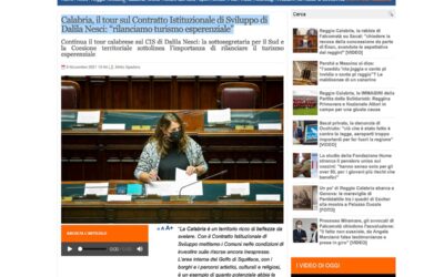 Stretto Web: Calabria, il tour sul Contratto Istituzionale di Sviluppo di Dalila Nesci