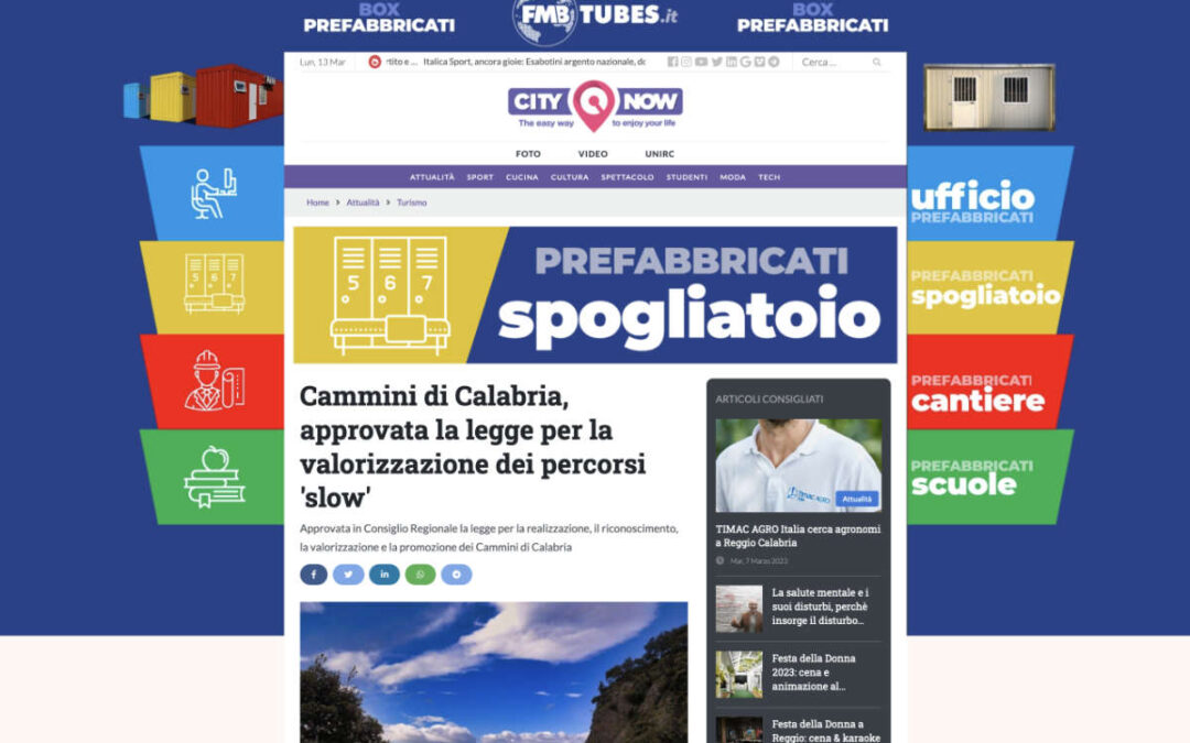 Citinow: Cammini di Calabria, approvata la legge per la valorizzazione dei percorsi ‘slow’