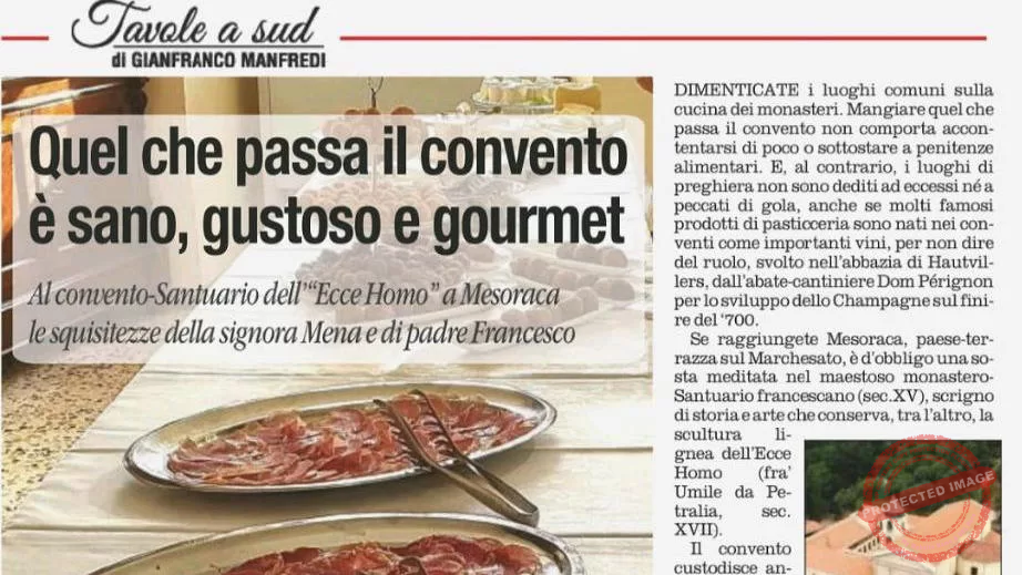 Tavole a Sud: Quel che passa il convento è sano, gustoso e gourmet