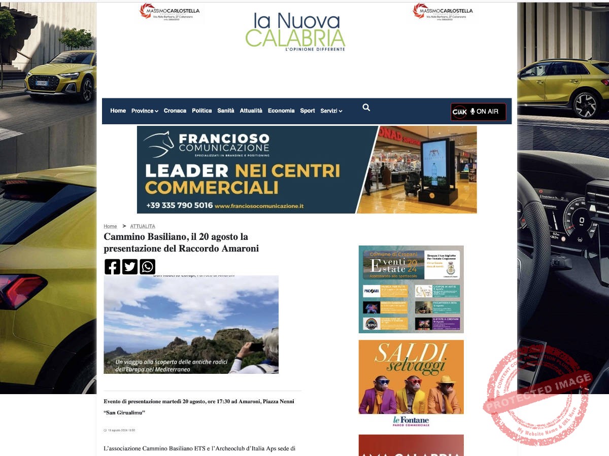 La Nuova Calabria: Raccordo Amaroni