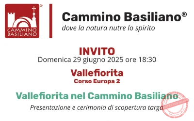 Invito: Vallefiorita entra ufficialmente nel Cammino Basiliano